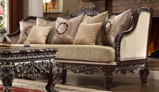 Buy Brown, Antique, Pearl, Cappuccino Homey Design  Living Room 