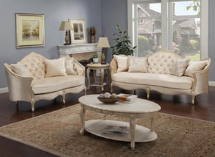 Order Beige, Ivory, Cream Homey Design  HD-90014-SLC-Set-3 Living Room now