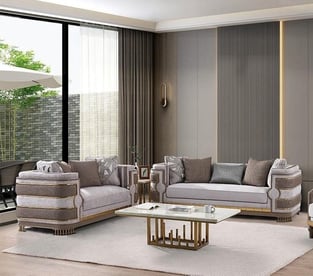 Gold, Gray Homey Design  HD-L9020 Living Room interior