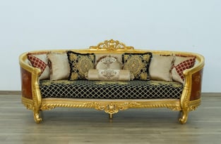 Buy now Mahogany, Beige, Gold, Antique, Black, Ebony European Furniture 68585-Set-3