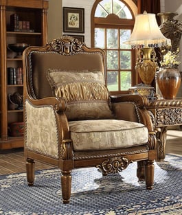 Buy Gold Finish, Metallic Homey Design  Living Room 