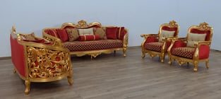 Buy now Gold, Antique, Red European Furniture 30013-C-Set-2