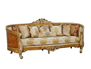 Living Room  Brown, Gold, Antique European Furniture image