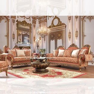 Order Brown, Gold Homey Design  HD-3PC106 Living Room now