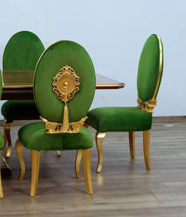 Dining Room  Gold, Emerald, Ebony European Furniture image