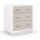 Pearly White & Sun-kissed Silver Finish Nightstand Set 2Pcs CLARITY by Caracole 