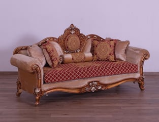 Living Room  Gold, Silver, Red European Furniture photo