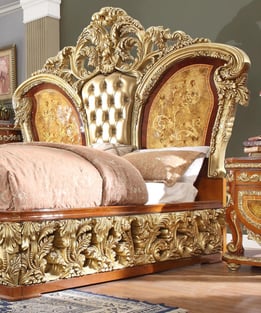 Buy Gold, Light Cherry, Tan, Amber Homey Design  Bedroom 