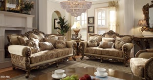 Living Room  Brown, Gold Homey Design  image