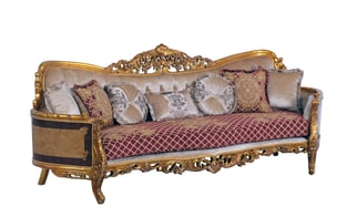 Buy Gold, Red European Furniture Living Room 