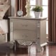 Silver Finish Wood Queen Bedroom Set 5Pcs Contemporary Cosmos Furniture Sonia
