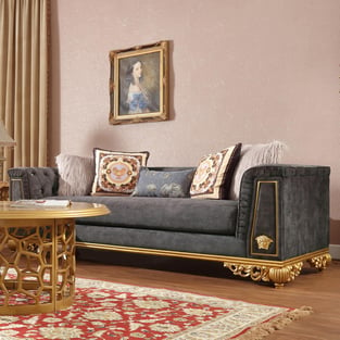 Buy Gold, Cobalt blue Homey Design  Living Room 