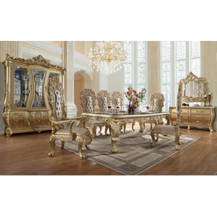 Dining Room  Gold Homey Design  photo