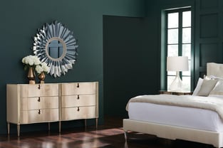 Bedroom  Gold, Mirrored Caracole image