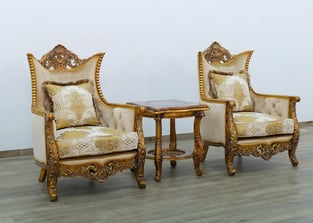 Order Beige, Gold, Antique European Furniture 31055-S-Set-3 Living Room now