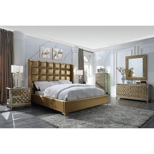 Gold, Antique Homey Design  HD-EK6065-3PC Bedroom interior