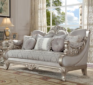 Silver, Metallic Homey Design  HD-2662-2PC Living Room interior