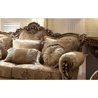 Order Brown, Gold Homey Design  HD-506-2PC Living Room now