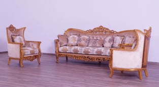 Gold, Sand European Furniture 31056-Set-4 Living Room interior