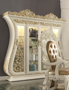 Order Antique, Pearl, Cappuccino, Cream Homey Design  HD-8019-9PC Dining Room now