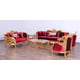 Thumbnail of Living Room  Burgundy, Gold, Antique European Furniture photo