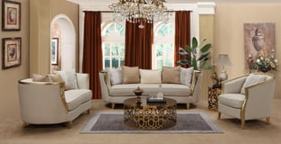 Living Room  Beige, Gold Cosmos Furniture image