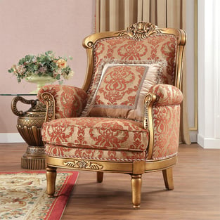 Brown, Gold Homey Design  HD-3PC106 Living Room interior