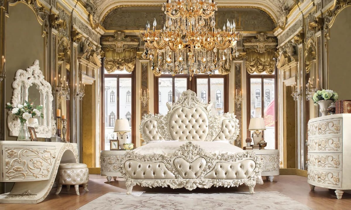 Luxury white bedroom deals furniture