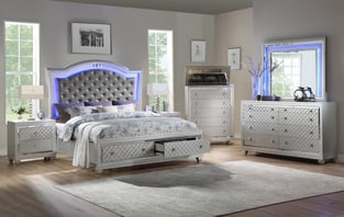 Buy now Silver Cosmos Furniture Shiney-K-Bed