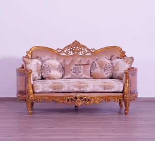 Buy Gold, Sand European Furniture Living Room 