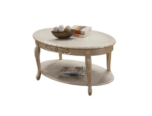 Beige, Ivory, Cream Benneti Benetti's-BELLA-Set-2 Accent Tables interior