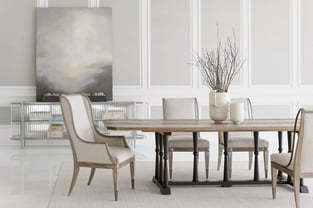 Light Gray, Driftwood Caracole CLA-019-283-Set-2 Dining Room interior