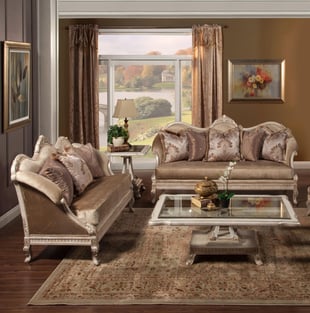 Living Room  Gold, Silver, Pearl Homey Design  image