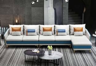 Living Room  Blue, Off-White European Furniture photo