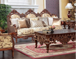 Order Golden Beige, Sand Homey Design  HD-520-SLC-SET-3 Living Room now