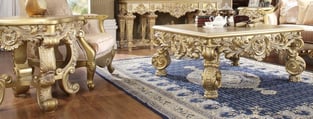 Accent Tables  Gold Finish Homey Design  photo