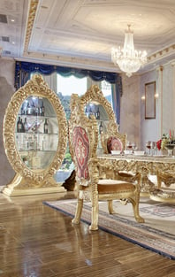 Dining Room  Rich Gold Homey Design  photo