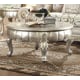 Belle Silver Coffee Table Carved Wood Homey Design HD-1560 Traditional Classic