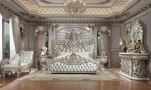 Silver, Metallic Homey Design  HD-CK8088 Bedroom interior