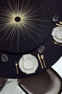 Order Gold, Black, Ebony Caracole CLA-419-2012-Set-6 Dining Room now