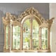 Pickle Frost & Antique Silver China Cabinet Traditional Homey Design HD-7012 