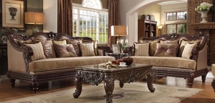 Living Room  Espresso, Dark Cherry Homey Design  image