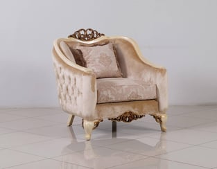 Living Room  Beige, Gold, Antique, Pearl European Furniture image