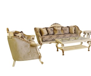 Living Room  Beige, Gold, Antique European Furniture photo