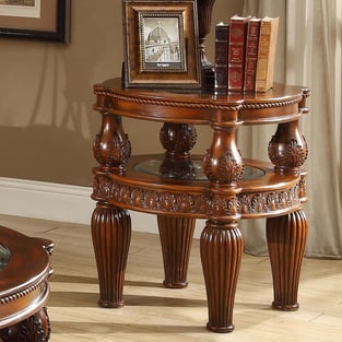 Accent Tables  Brown, Dark Mahogany Homey Design  image