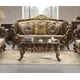 Homey Design HD-26 Victorian Sofa Loveseat  Chair  Coffee Table and Two End Tables  Set 6Pcs