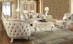 Order Beige, White, Cream Homey Design  HD-7310-SSET3 Living Room now