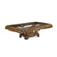 Luxury Walnut Cocktail Table Carved Wood Benetti's Firenza Classic