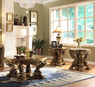 Buy Brown, Gold Finish Homey Design  Accent Tables 