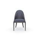 Textured Navy Performance Fabric Dining Chair Set 2Pcs NATURAL CHOICE SIDE CHAIR by Caracole 